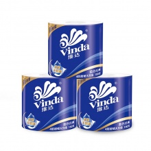 Vinda/維達 V4028 藍色經(jīng)典4層超韌卷筒衛(wèi)生紙 180克 10卷/提